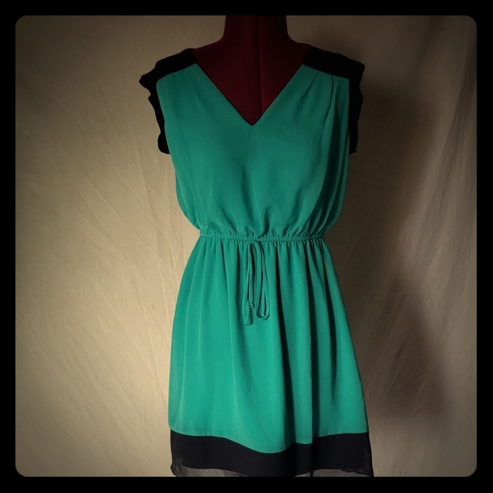 Sweet storm sweetstorm Teal and navy dress